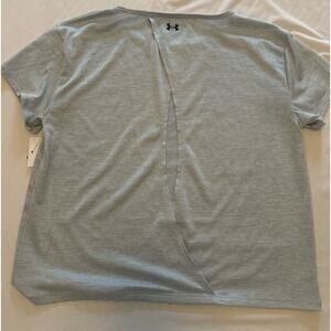 Blue Under Armor Open Back Short Sleeve Tee